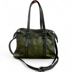 IVTG Genuine Leather Satchel Handbag Distressed purse